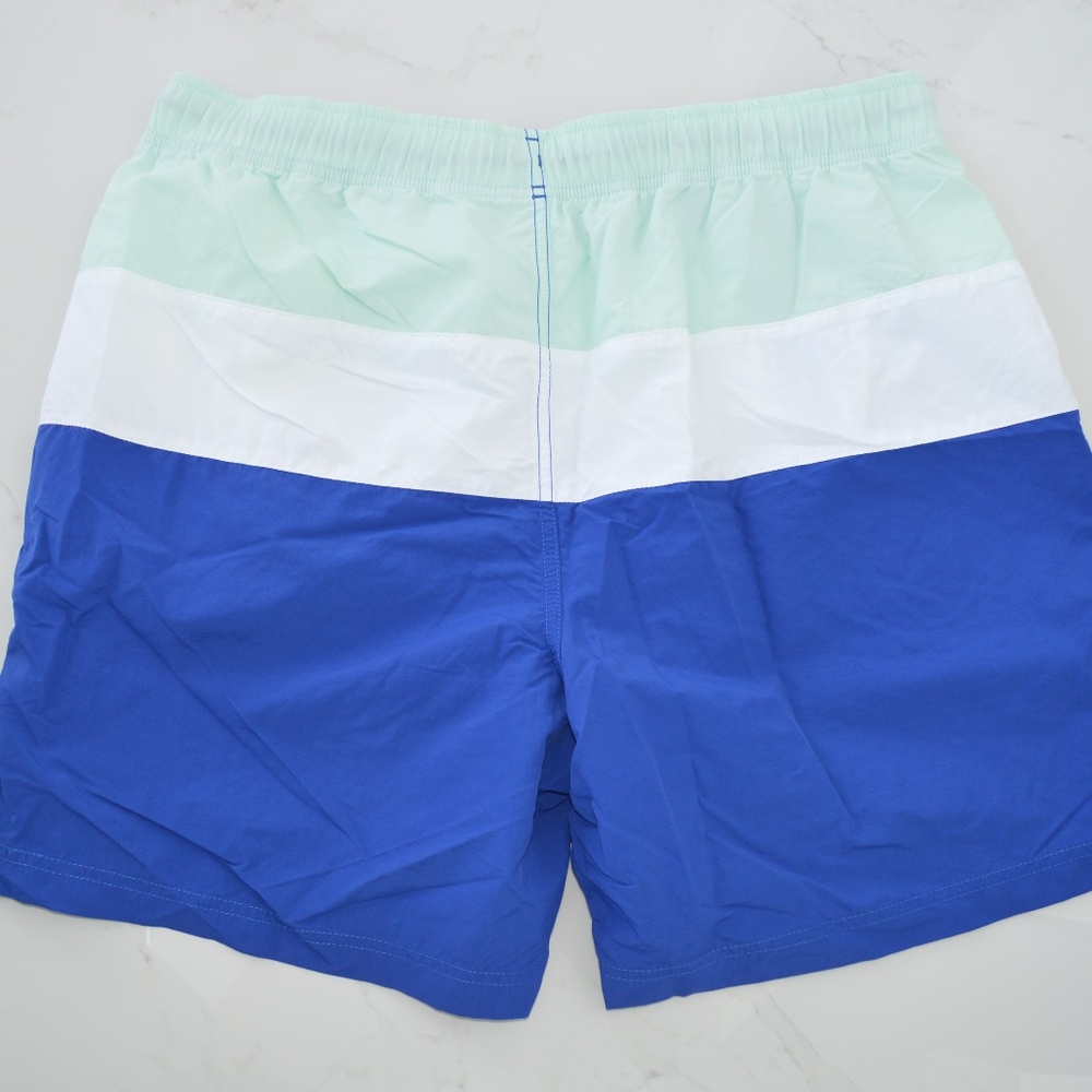 Nautica swim shorts bathing beach blue striped - Picture 2 of 4